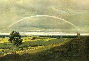Landschaft mit Regenbogen Caspar David Friedrich